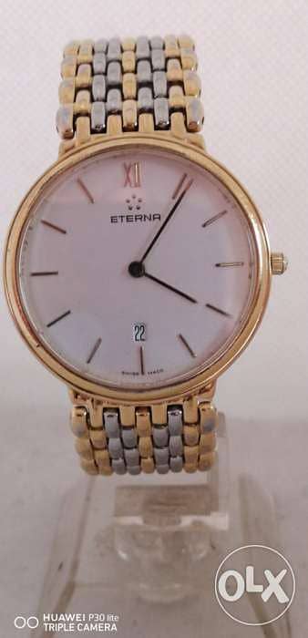 Eterna watch Quartz slime men’s gold still 0