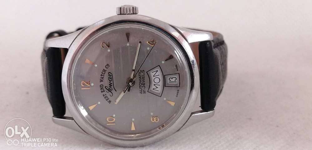 Vintage west end watch sowar automatic man s serial k. 4149