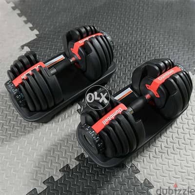 Pair Adjustable dumbelles 50kg