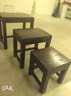 small tables x 3 0
