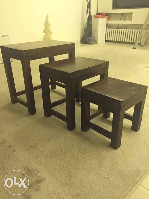 small tables x 3 1