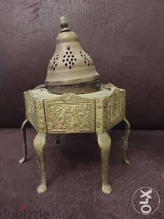 مبخرة تراثية نحاس قديم Old brass incense burner heritage