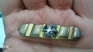 Hitler Nazi Bronze Pin with the German Cross 0
