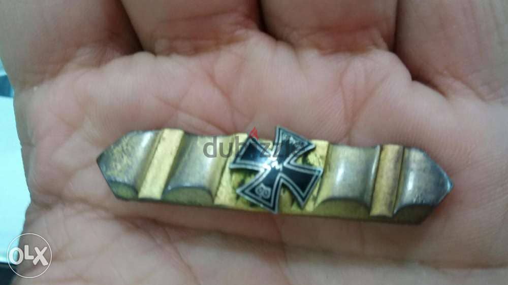 Hitler Nazi Bronze Pin with the German Cross 0