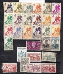 Stamps Afrique occidentale Francaise طوابع 0