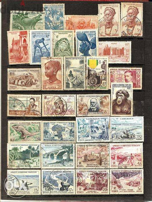 Stamps Afrique occidentale Francaise طوابع 1