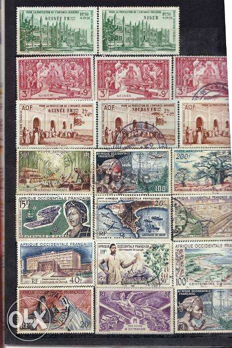 Stamps Afrique occidentale Francaise طوابع 3