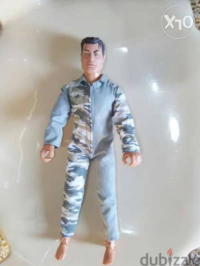 GI JOE -HASBRO MAN great doll articulated joints body+print overol=16$