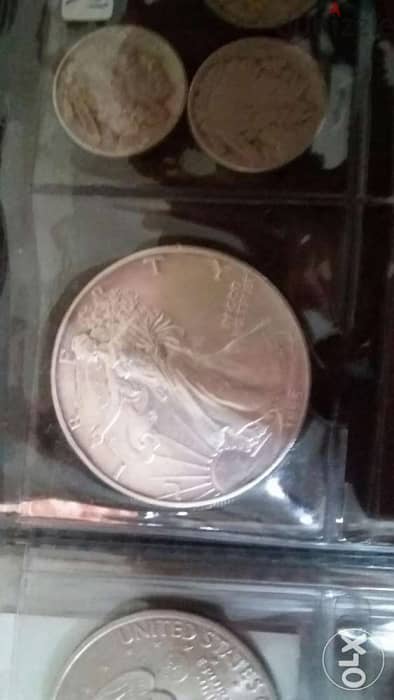 USA 1 Dollar Silver 1 ounze Dancing Liberty Coin year 1995 1