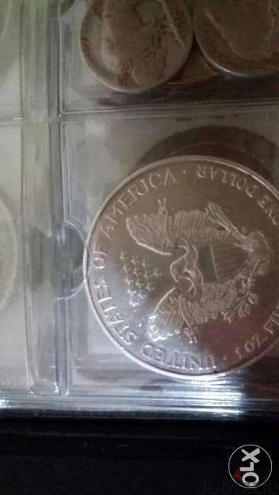 USA 1 Dollar Silver 1 ounze Dancing Liberty Coin year 1995 2
