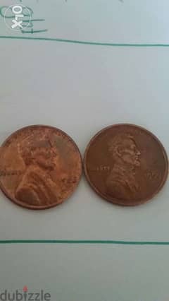Two USA Lincoln Cent 1968 S & 1969 S 0