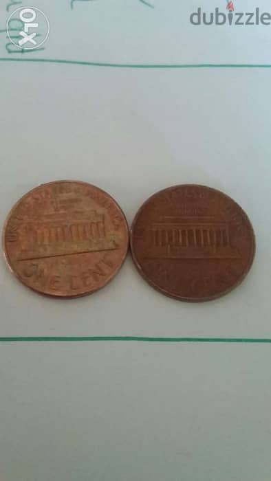 Two USA Lincoln Cent 1968 S & 1969 S 1