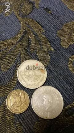 3 Syrian Coins 2 Liras and 25 piasters