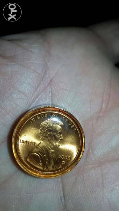 Special Pendant USA Lincoln Cent year 2000D y 0