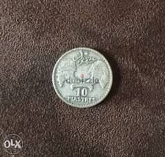 10 piastres silver 1929