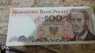 Poland Memorial Banknoteعملة ورقية للجمهورية البولندية