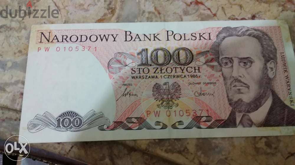 Poland Memorial Banknoteعملة ورقية للجمهورية البولندية 0