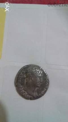 Roman Ancient Silver Coin for emperor Hadrian from 117 to 138 AD