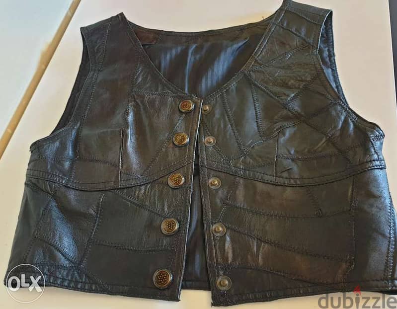 FREE DELIVERY Real leather gilet for sale. . 1