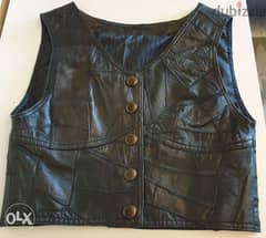 FREE DELIVERY Real leather gilet for sale. .