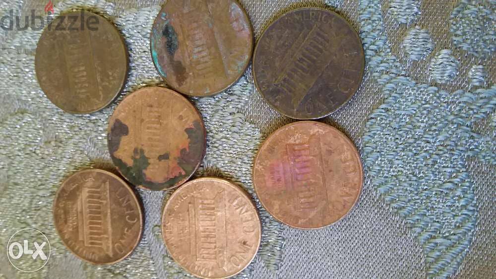 USA Lincoln Cent from year 1959 till 2008. All mintages Lincoln cen 1