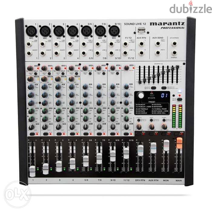Marantz Sound Live 12 12-Channel / 2-Bus Tabletop Mixer 1