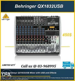 Behringer Mixer QX1832USB Boxed & new, Analog Mixer 0