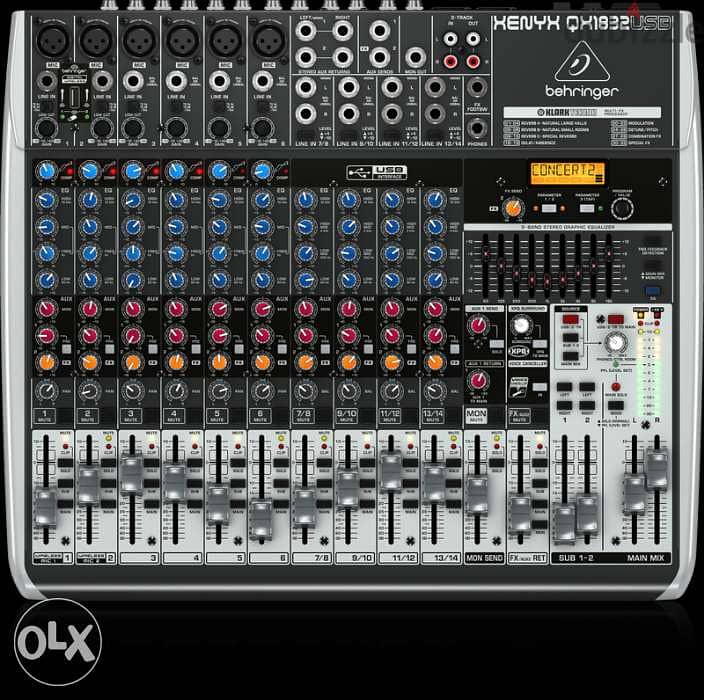 Behringer Mixer QX1832USB Boxed & new, Analog Mixer 1