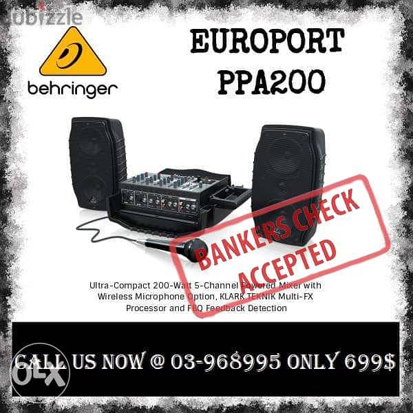 Behringer PPA200 amazing solution,Special Speaker for Korg PA series 0