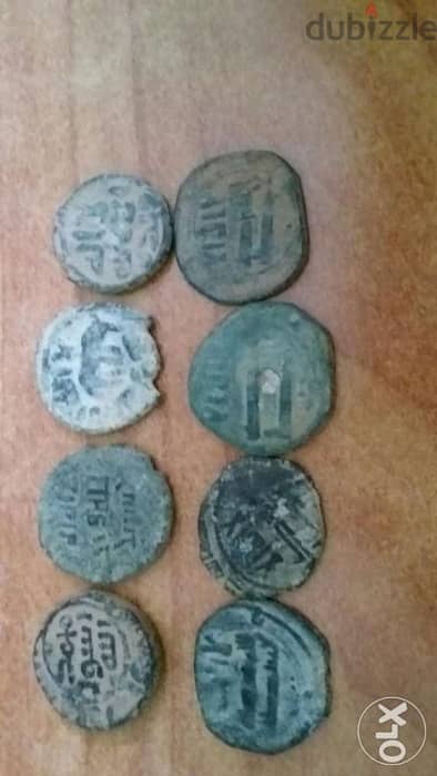Set of eight Islamic Umayi & Abassi Bronze Coins year77 AH & above 1