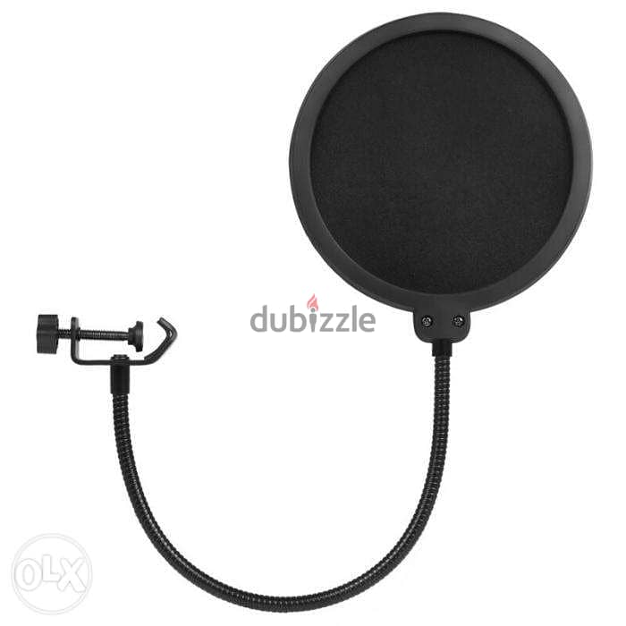 Double-Layer Microphone Pop Filter Studio Microphone Round Shape Wind 1