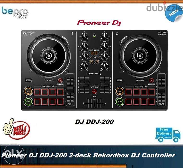 Pioneer DJ machine DDJ200 Beginner DJ,DJ Controller warranty 1 year 0