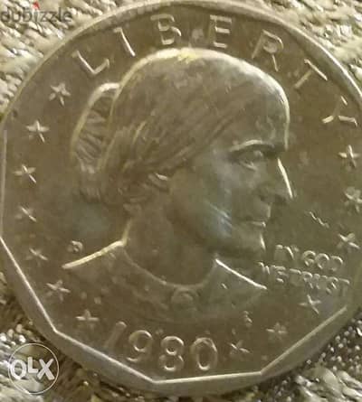 1 USA Dollar Suzan Anthony yeatlr 1980