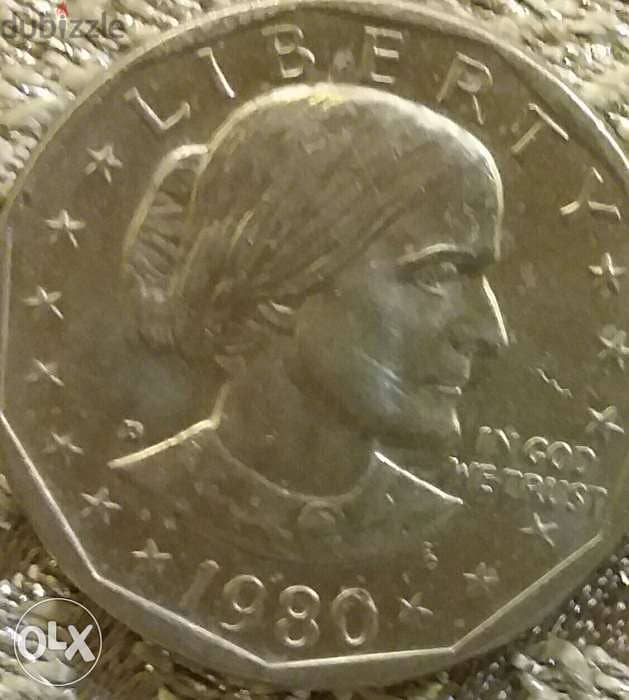 1 USA Dollar Suzan Anthony yeatlr 1980 0
