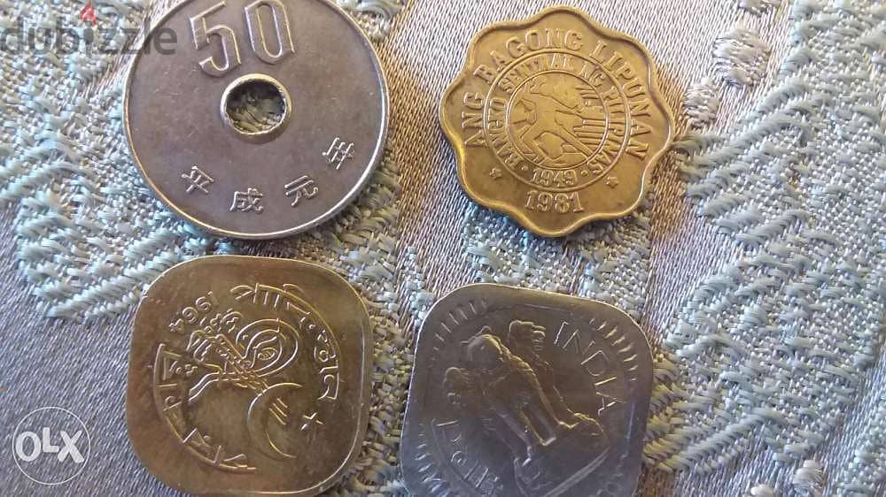 Indian,Pakistan, Philipenes, Japan and all world Coin 1