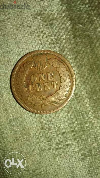 USA Coin Indain Head Cent Bronze year 1902 Very specail 1