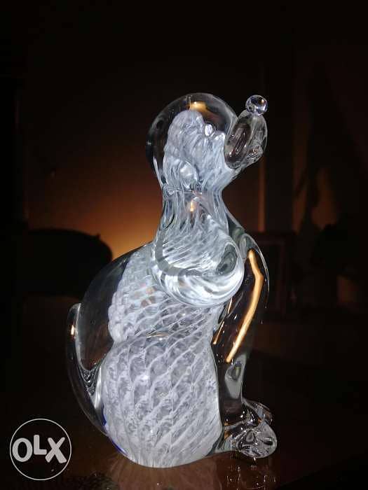 Dog crystal statue 0