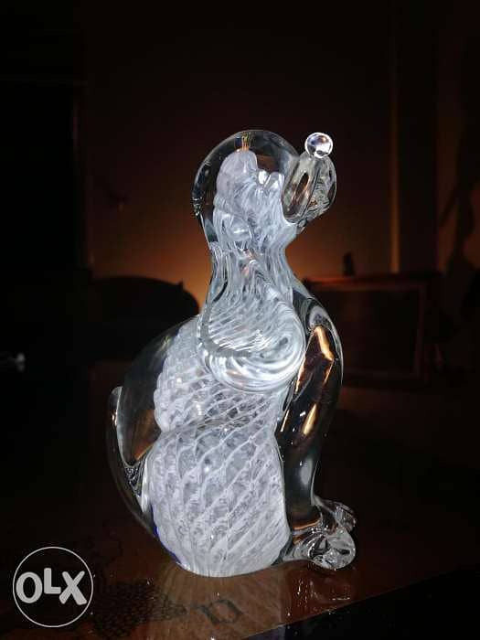 Dog crystal statue 1