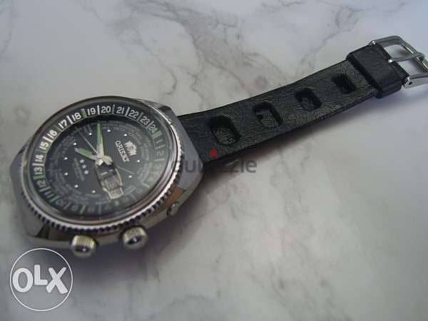 Rare 1970's Orient WORLD DIVER GMT Automatic Oversize Watch 2