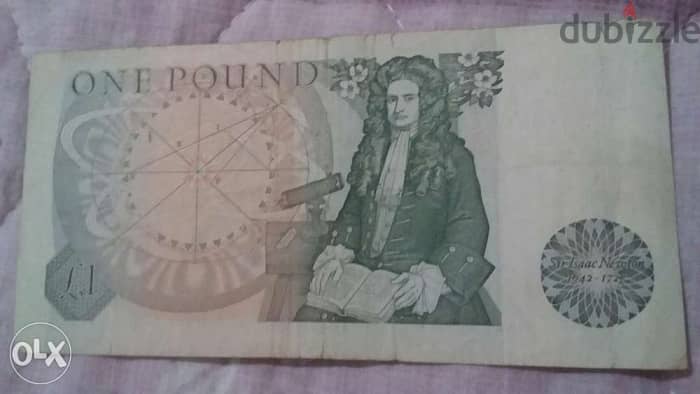 Great Britian Pound Banknote Memorial for Sir Isaac Newton 1