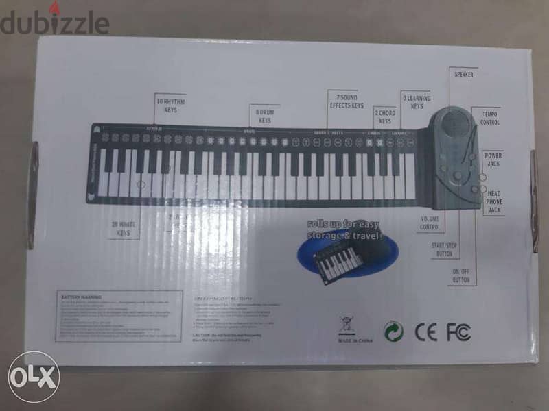 Portable 49 Keys Flexible Roll-Up Piano USB MIDI Electronic Keyboard 1