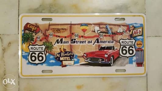 For sale route 66 plate