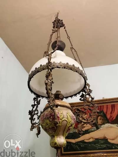 Chandelier ترية ثرية برونز ناعم مع غلوب قنديل كاز من كرستال اوبالين