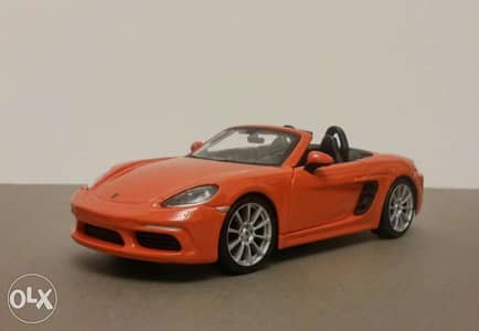 Porsche Boxster 718 diecast car model 1:24.