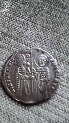 Jesus Christ Silver Coin Medieval city of Venice year 1268 AD