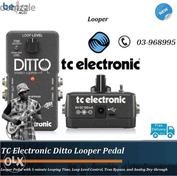 Pedal Tc Electronic Ditto Looper para Guitarra