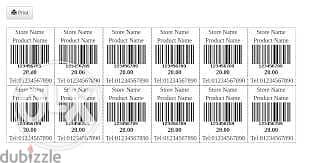 Custom labels and Barcode generating software
