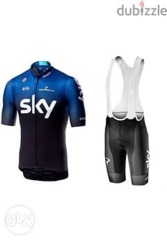 Cycling jersey + Bib shorts, Team Sky. Brand new.