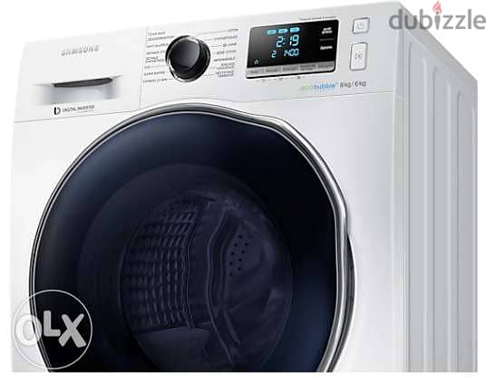 SAMSUNG ecobubble™ WD80J6410AW 8kg Washer dryer - White 1