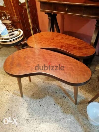 طاولة عدد 2 coffe table موديل 1950 الاصلي روعة سعر تصفية بلاش